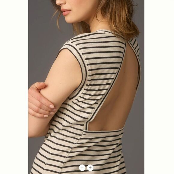 Anthropologie Daily Practice Cap-Sleeve Cutout Maxi Dress - Picture 3 of 3